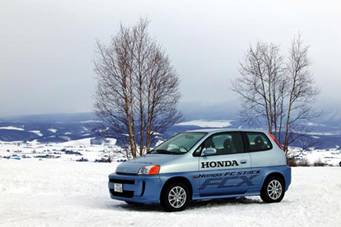 可在零下20℃正常啟動的新一代燃料電池系統Honda FC STACK-在北海道進行低溫測試的FCX
